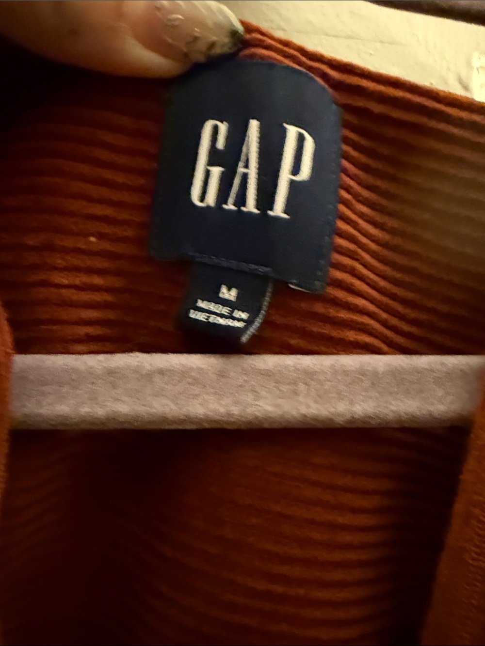 GAP Women's Rust Corduroy Button-Front Jacket - Picture 2 of 4
